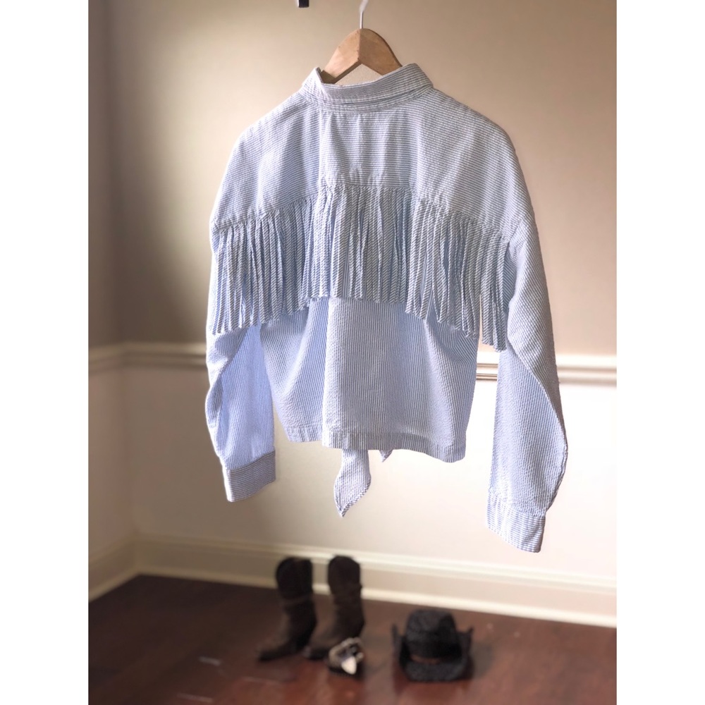 Pinstripe Cowgirl MO:Vint Shirt